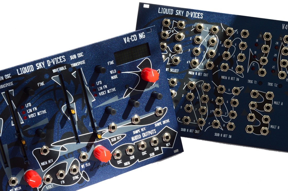 8bit oscillators with analog overdrive and a glitch lab to bend them Liquid Sky launches d
