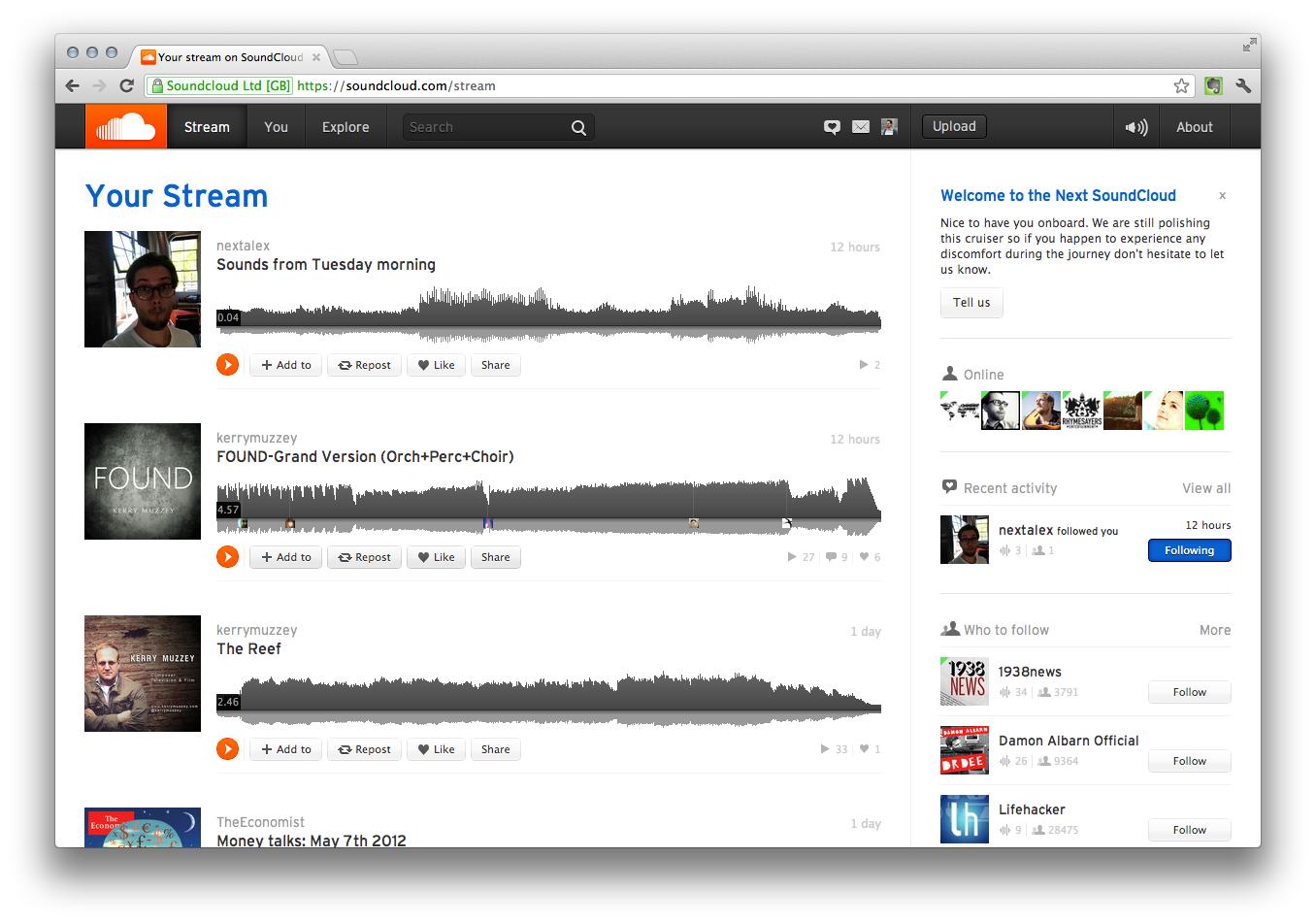 SoundCloud Provides First Look at a New Interface [Gallery] CDM