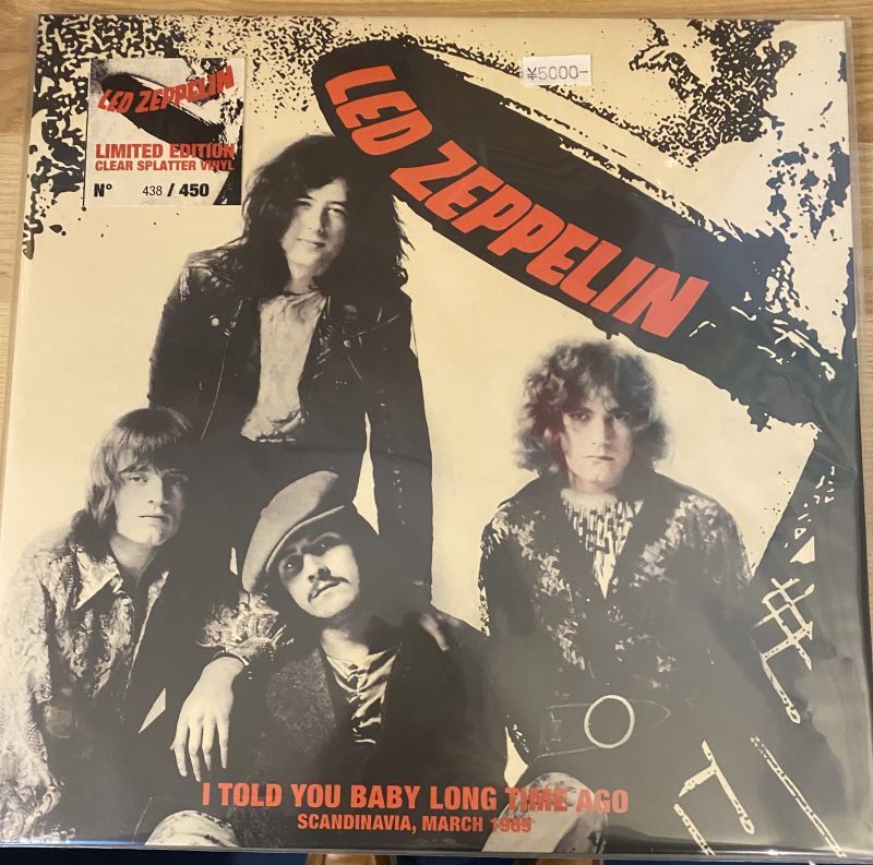 Led Zeppelin “I Told You Baby Long Time Ago” Splatter Vinyl CD Museum Pb