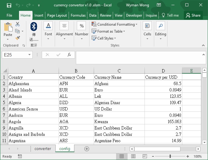 Excel currency converter template AccessExcel.Tips