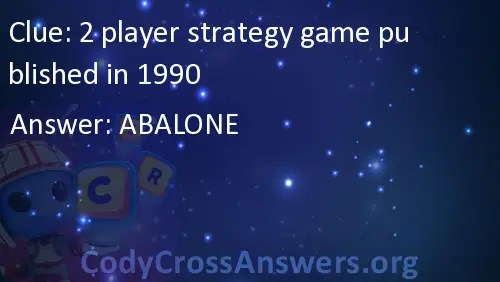 2 player strategy game published in 1990 Answers