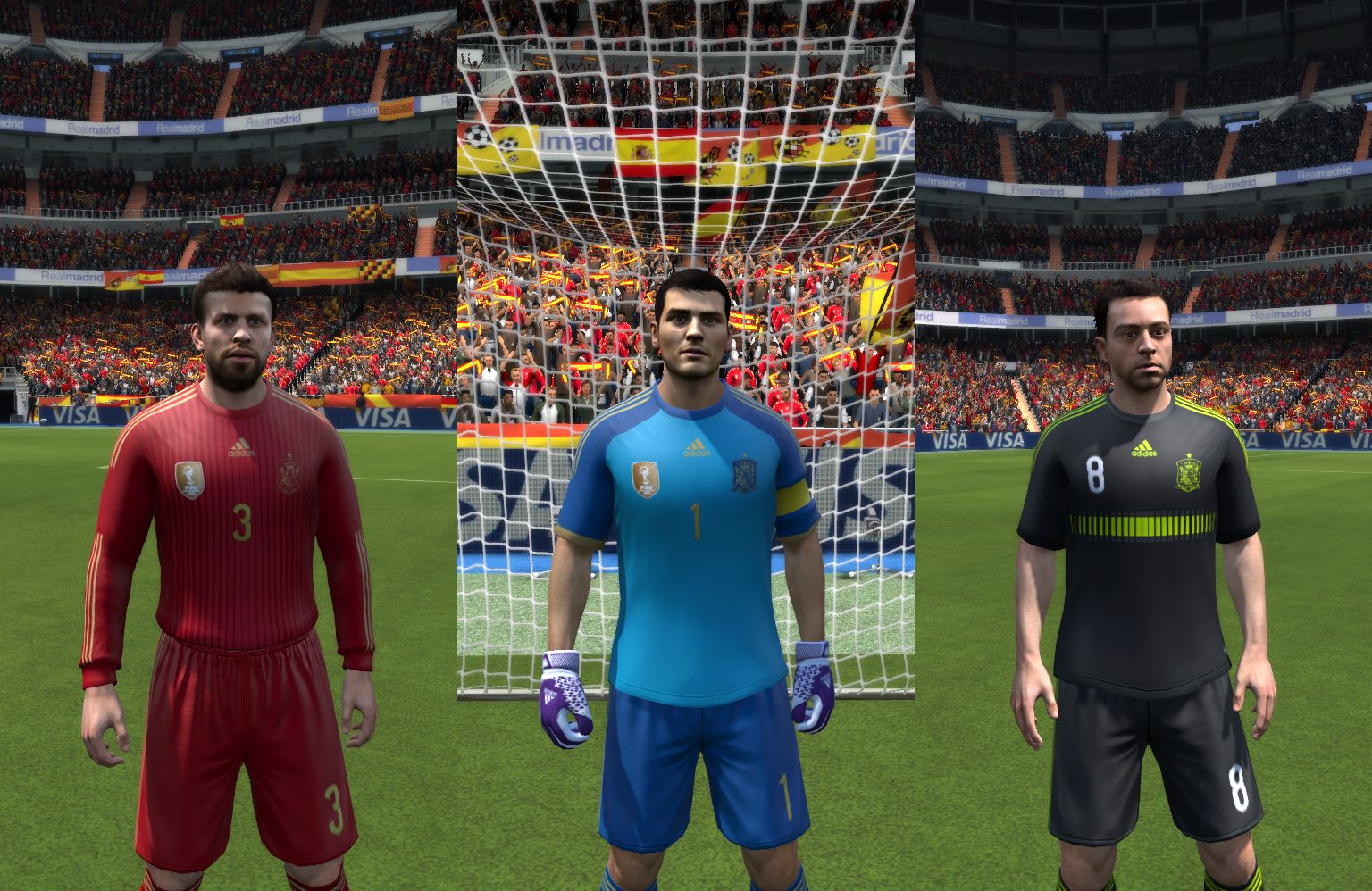 Spain WC 2014 Kit Set FIFA 14