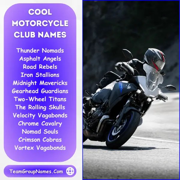 680+ Motorcycle Club Names For Biker Gang & Groups