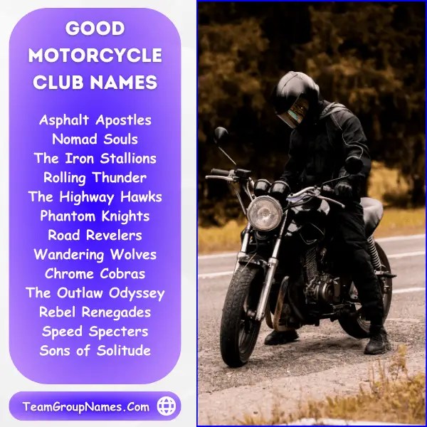 680+ Motorcycle Club Names For Biker Gang & Groups