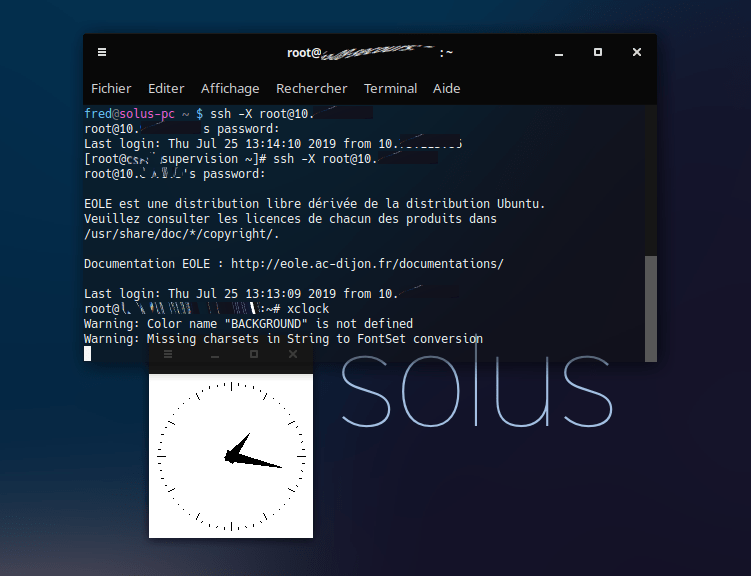 Linux ssh connexion par rebond avec X11Forwarding