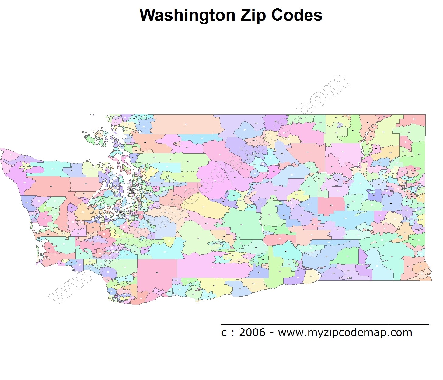 Zip Code Map Wa Washington Zip Code Maps Free Washington Zip Code Maps