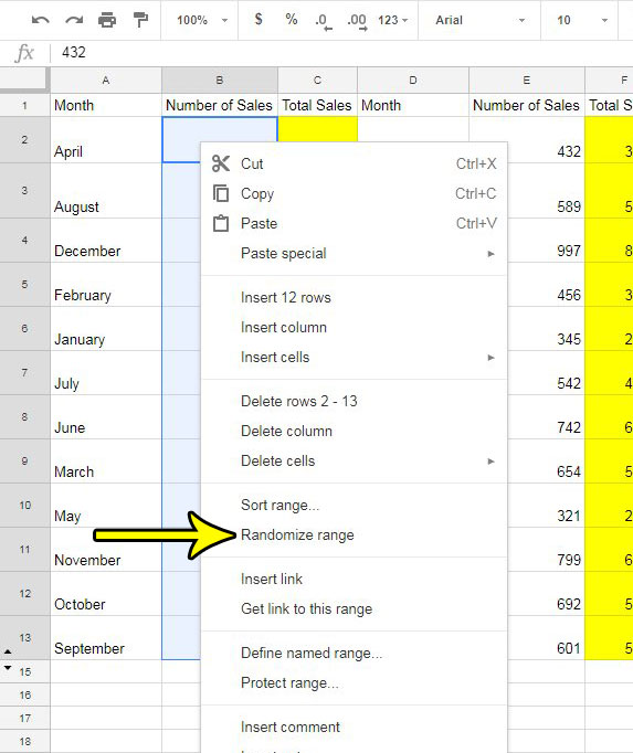 How to Randomize a Data Selection in Google Sheets Live2Tech