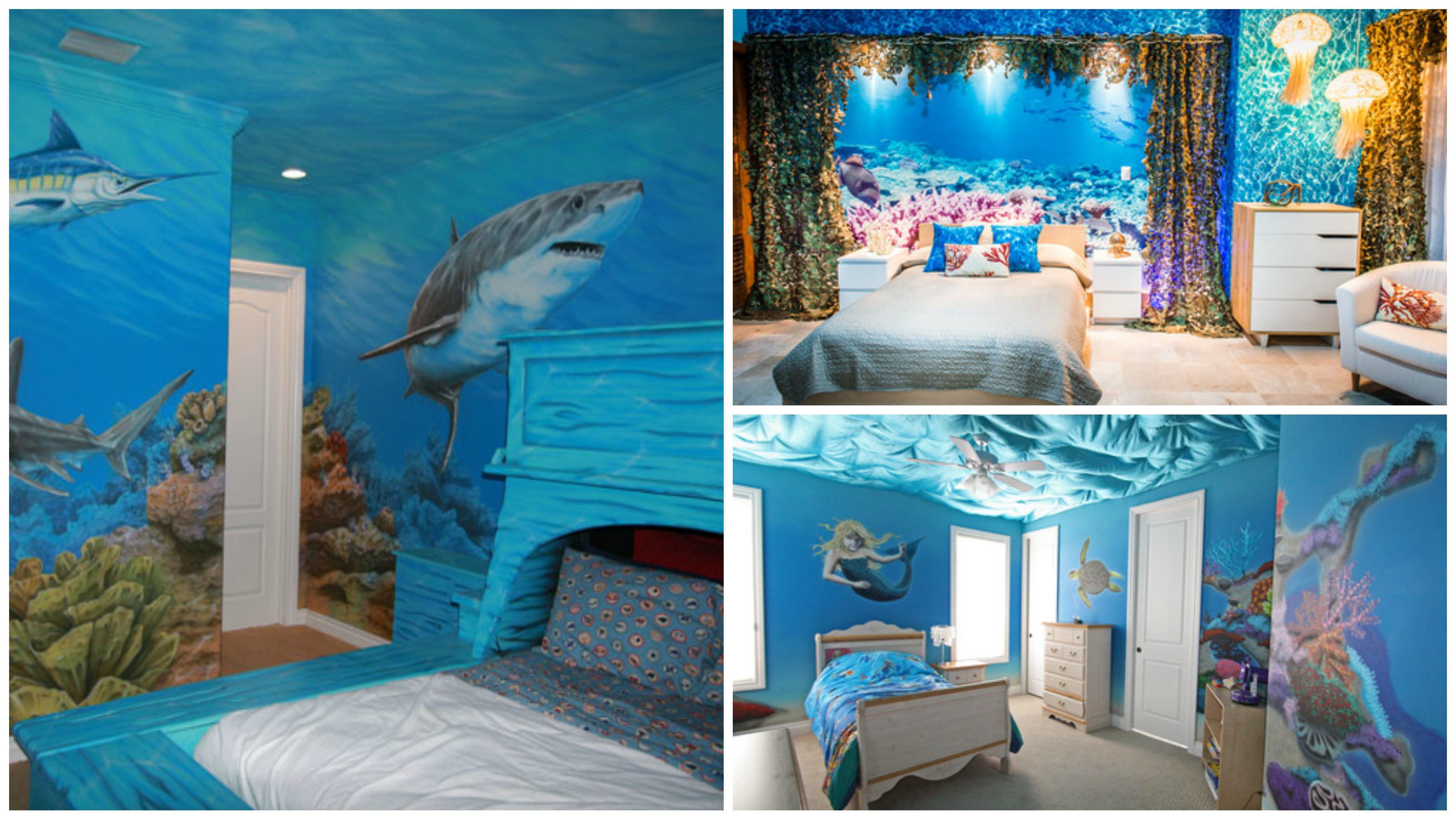 10 Bedrooms that look like they're under water