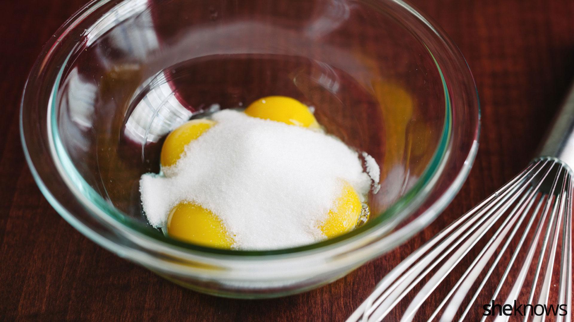 Creamy eggnog mousse is the perfect makeahead dessert for parties