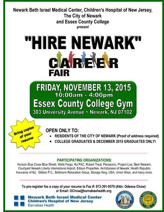 Hire Newark Career Fair at Essex County College, Newark