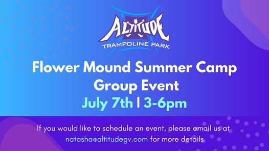 Flower Mound Summer Camp Group Event, Altitude Trampoline Park