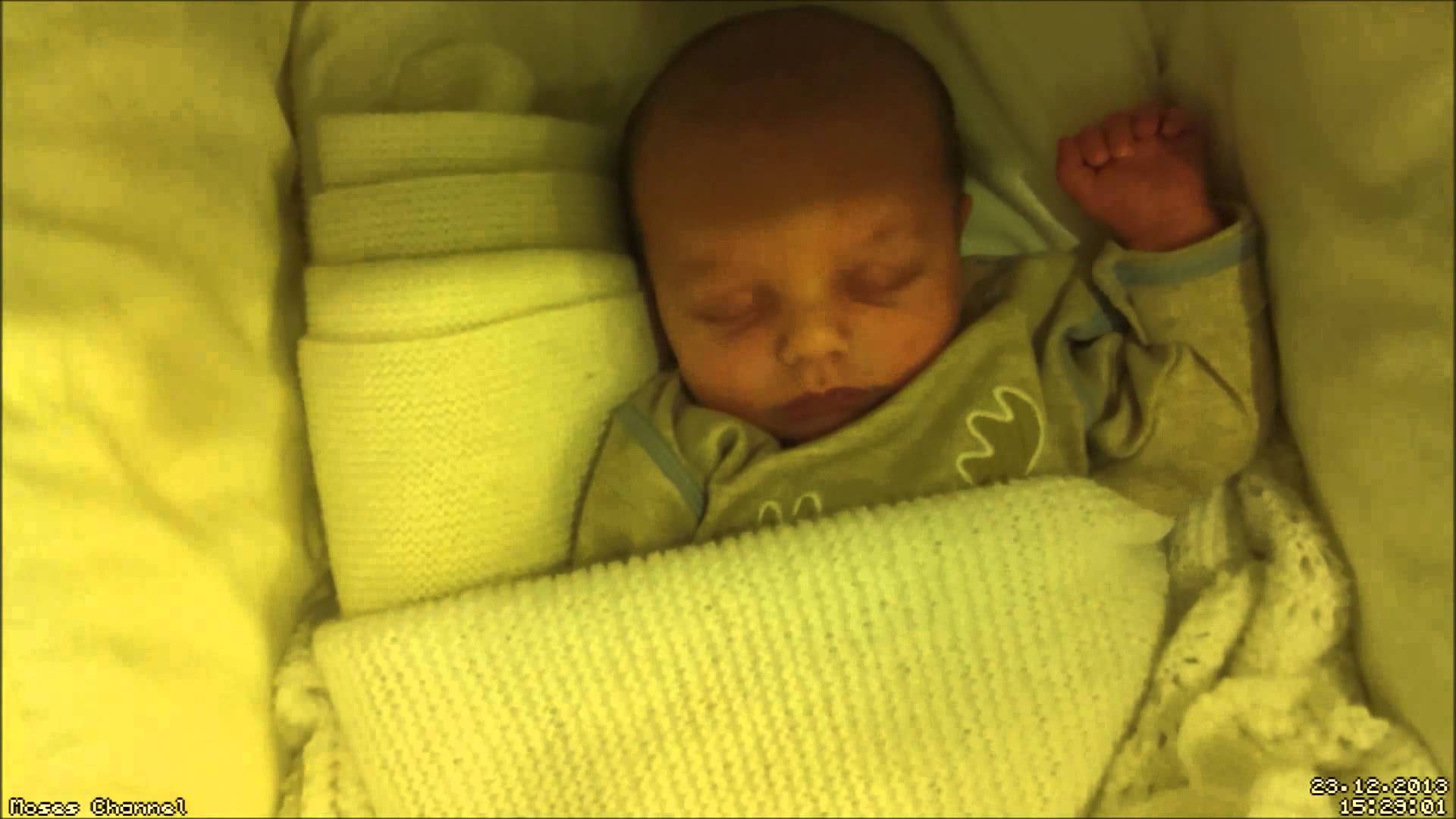 Raspberry Pi Camera time lapse of baby sleeping in a Moses basket 
