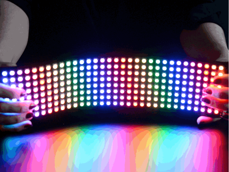 NEW PRODUCT Flexible 8×32 NeoPixel RGB LED Matrix