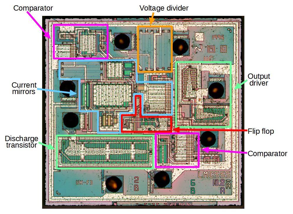 CMOS 555 Timer Structure Explained and Reverse Engineered « Adafruit
