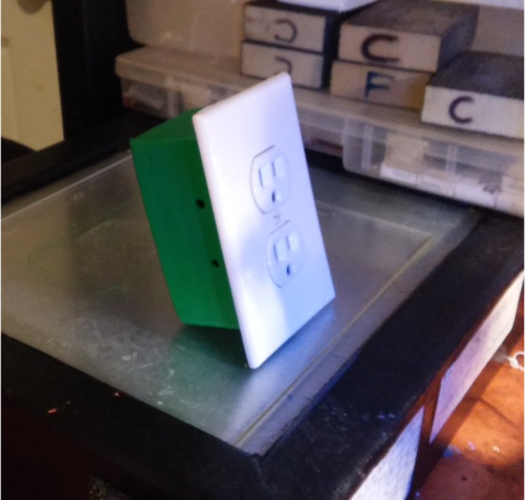 Hidden wall outlet safe 3DThursday 3DPrinting « Adafruit Industries