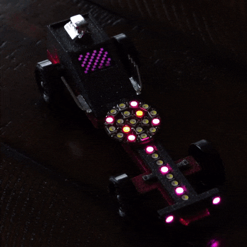 ‘The Light Fantastic,’ a Pinewood Derby Car with OLED