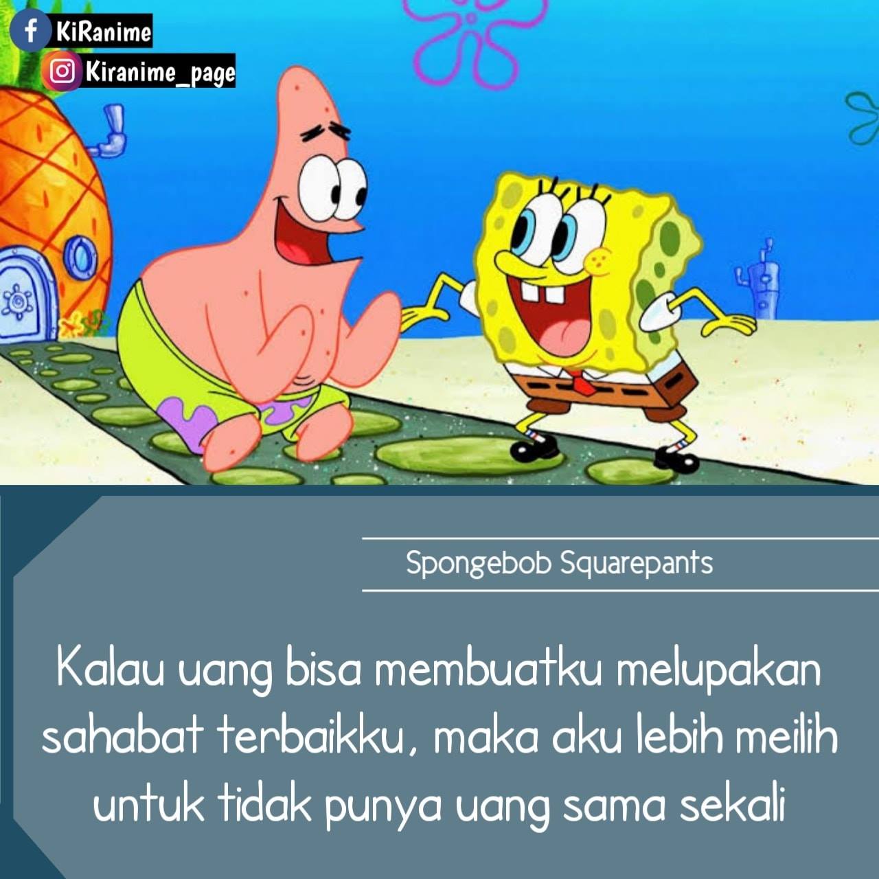 8 Katakata bijak SpongeBob SquarePants yang aplikatif