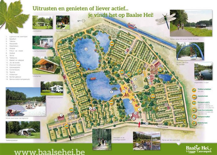Campings Belgie Kaarten Plattegrond Camping in België Baalse Hei