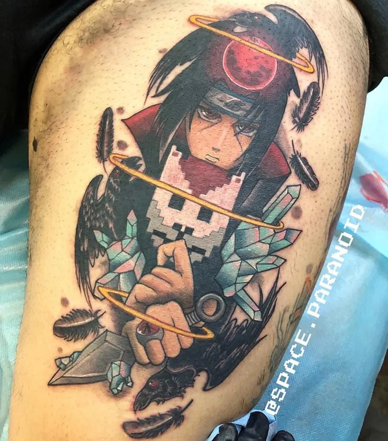 Cybertraditonal Itachi Tattoo The Art of B.Benjamin