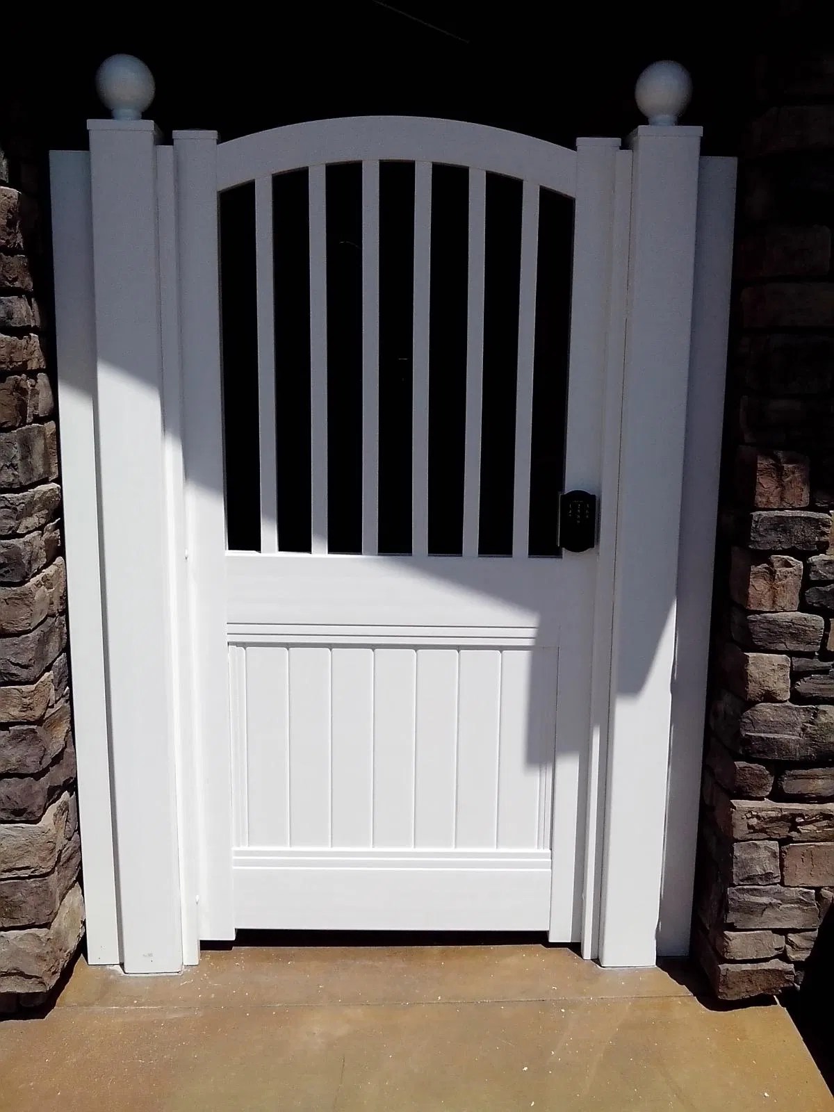 Custom Vinyl Gates Our custom vinyl gates are made to order to fit a