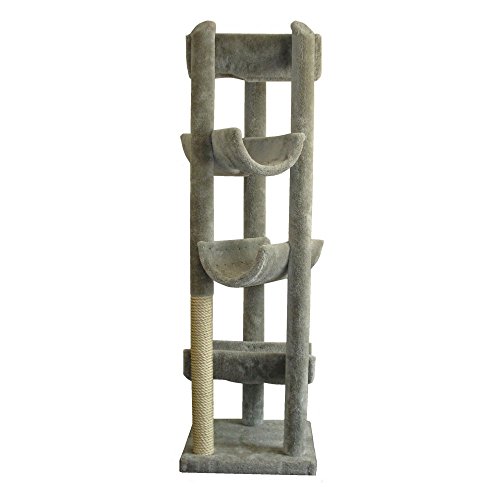 86 THE ALLEYWAY CAT TREE PARTS COLOR MEDIUM GREY POLES COLOR MEDIUM