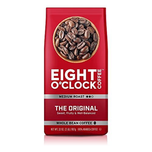 EIGHT OCLOCK COFFEE THE ORIGINAL, MEDIUM ROAST, WHOLE BEAN COFFEE, 32