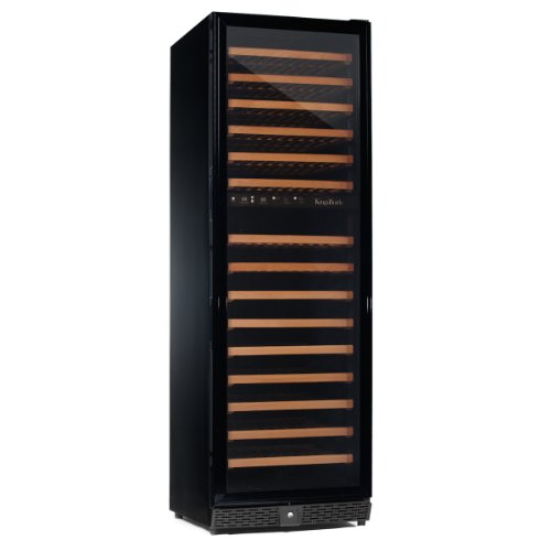 170 BOTTLE DUAL ZONE COMPRESSOR WINE COOLER, GLASS DOOR WITH STAINLESS
