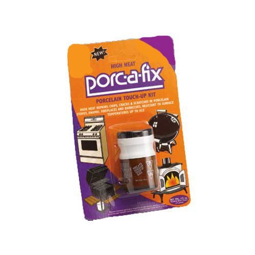 BLACK PORCAFIX PORCELAIN HIGH HEAT TOUCH UP KIT REPAIRS PORCELAIN AND