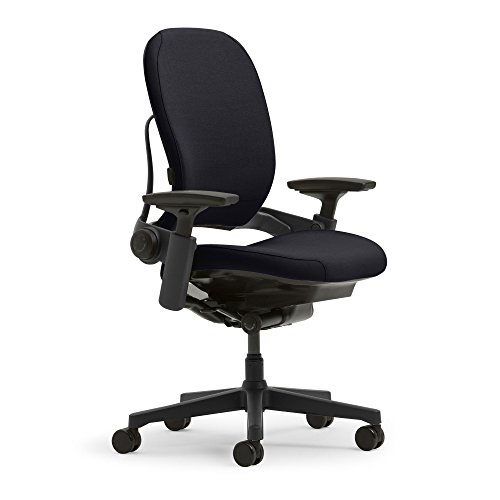 STEELCASE GESTURE OFFICE CHAIR BUZZ2 BLACK UPHOLSTERED WRAPPED BACK