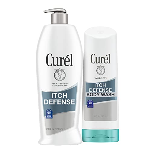 CURÉL ITCH DEFENSE BODY LOTION AND BODY WASH SET, PAIR TOGETHER TO HELP
