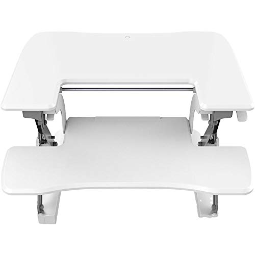 HANOVER WHITE 22IN. WIDE TABLETOP SIT OR STAND LIFT DESK WITH