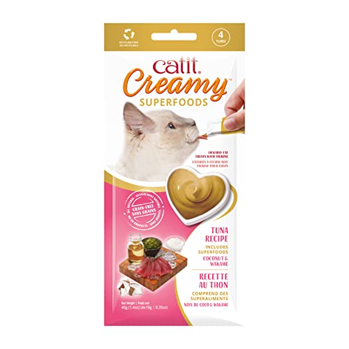 CATIT CREAMY SUPERFOOD LICKABLE CAT TREAT HYDRATING AND HEALTHY TREAT