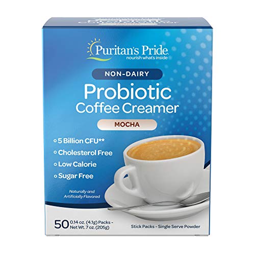 PROBIOTIC COFFEE CREAMER BY PURITANS PRIDE, MOCHA, NONDAIRY