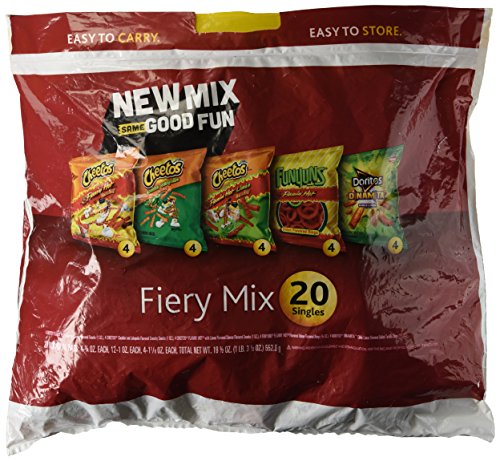 FRITO LAY FIERY MIX CHEETOS FLAMIN' HOT CHEDDAR JALAPENO, LIMIN CRUNCHY