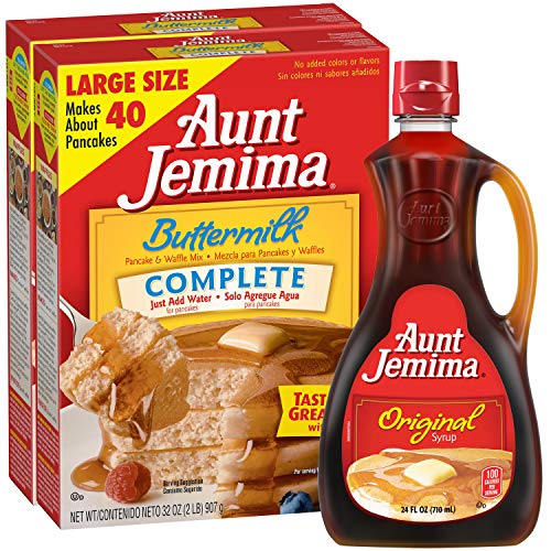 AUNT JEMIMA ORIGINAL SYRUP & COMPLETE BUTTERMILK PANCAKE MIX VARIETY