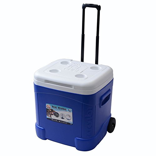 IGLOO ICE CUBE ROLLER COOLER (60QUART, OCEAN BLUE) GTIN/EAN/UPC