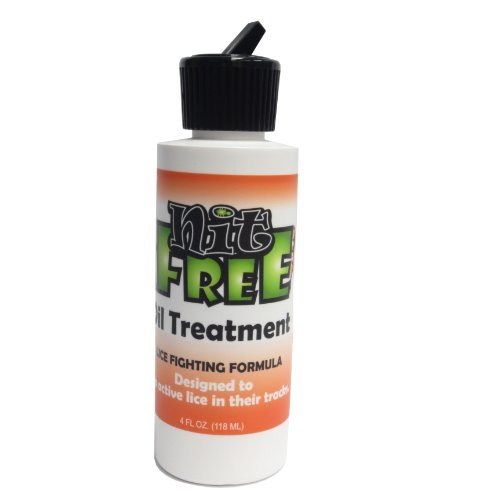 NIT FREE 4OZ OIL HEAD LICE TREATMENT STOPS HEAD LICE IN THEIR TRACKS. NATURAL SAFE FORMULA FOR