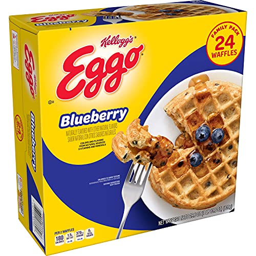 KELLOGG'S WAFFLES FAMILY PACK BLUEBERRY GTIN/EAN/UPC 38000333606 Cadastro de Produto com