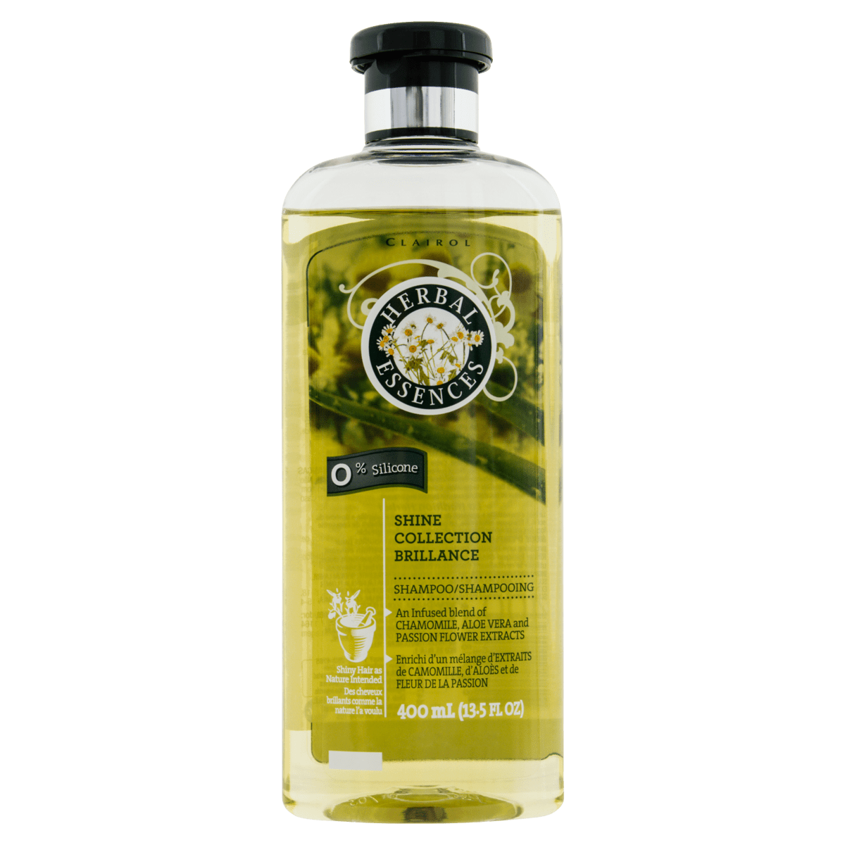 SHAMPOO BRILLANCE CAMOMILA, ALOE E FLOR DE MARACUJÁ HERBAL ESSENCES