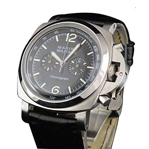 WHATSWATCH MARINA MILITARE 47MM BLACK DIAL 1950 STYLE
