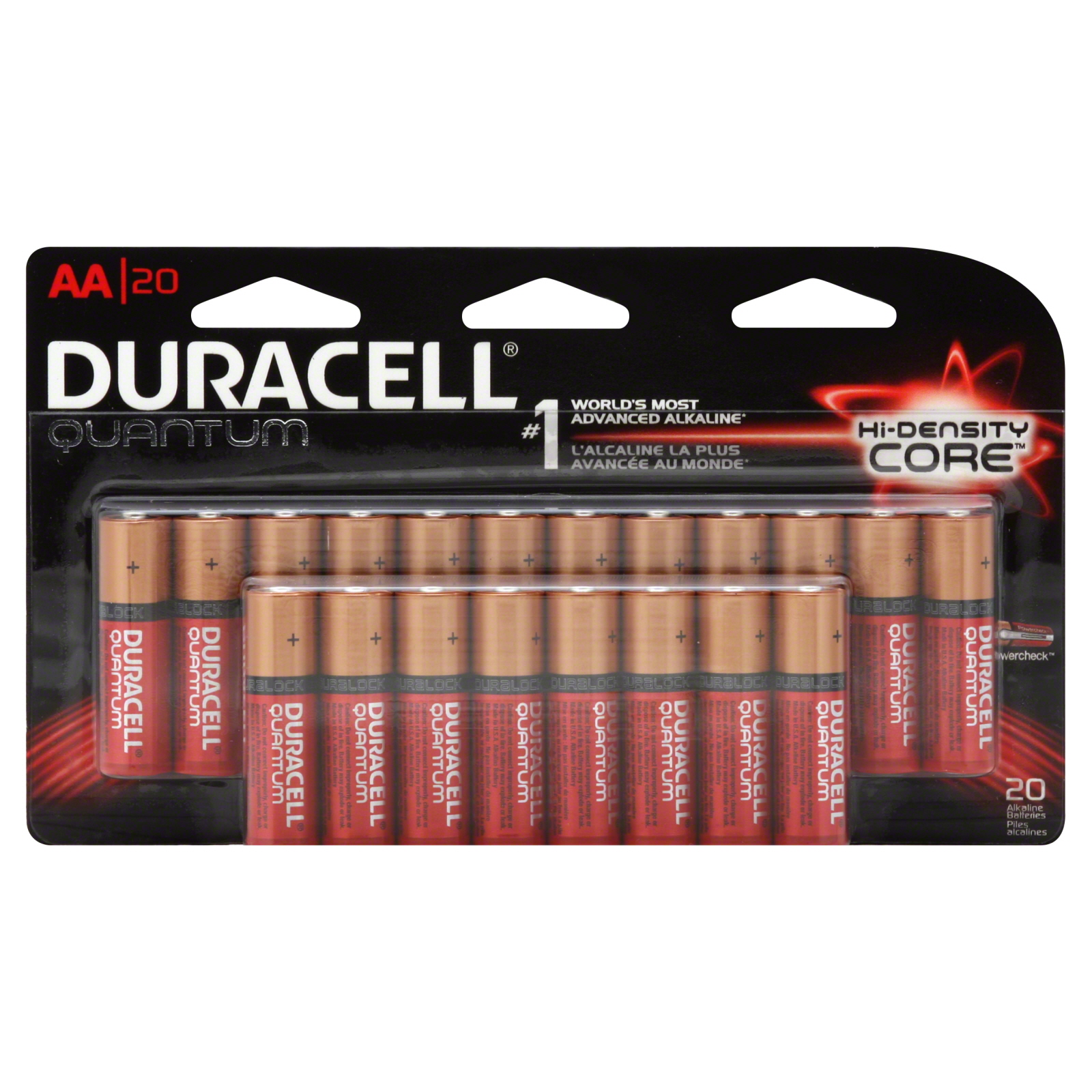DURACELL(R) QUANTUM ALKALINE AA BATTERIES, PACK OF 20 GTIN/EAN/UPC 41333663432 Cadastro de