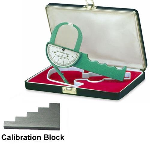 LANGE SKINFOLDS BODY FAT CALIPERS WITH CALIBRATION BLOCK GTIN/EAN/UPC
