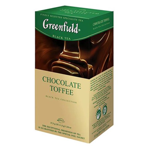 GREENFIELD BLACK TEA CHOCOLATE TOFFEE 25 BAGS GTIN/EAN/UPC