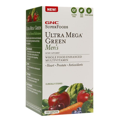 GNC SUPERFOODS ULTRA MEGA GREEN MEN'S 120 CAPLETS GTIN/EAN/UPC 48107155162 Cadastro de