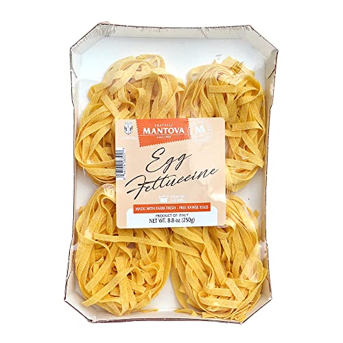 MANTOVA FETTUCINE EGG PASTA NEST, MADE IN ITALY WITH FARM FRESH FREE