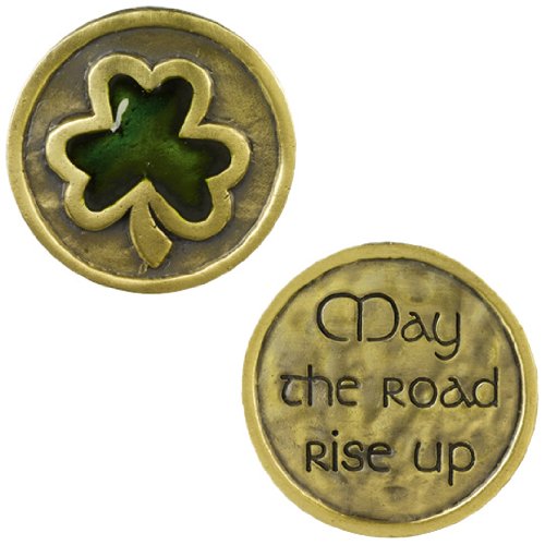 GRASSLANDS ROAD CELEBRATING HERITAGE CELTIC SHAMROCK POCKET COIN MAY
