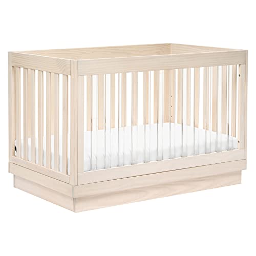 BABYLETTO HARLOW ACRYLIC 3IN1 CONVERTIBLE CRIB WITH TODDLER BED