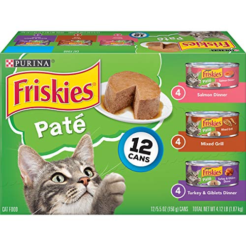 FRISKIES WET CAT FOOD, CLASSIC PATE, 3FLAVOR VARIETY PACK, 5.5OUNCE