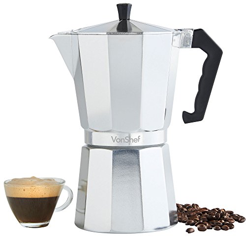 VONSHEF 12 CUP ITALIAN ESPRESSO COFFEE MAKER STOVE TOP MOKA