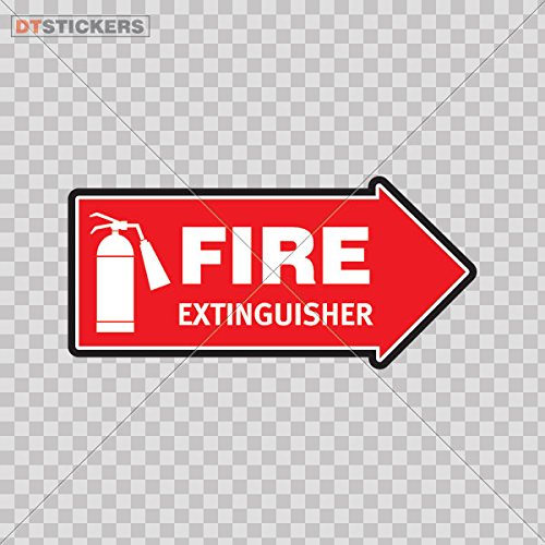 DECAL VINYL NOTICE FIRE EXTINGUISHER HELME CAR WINDOW JET SKI SAFETY
